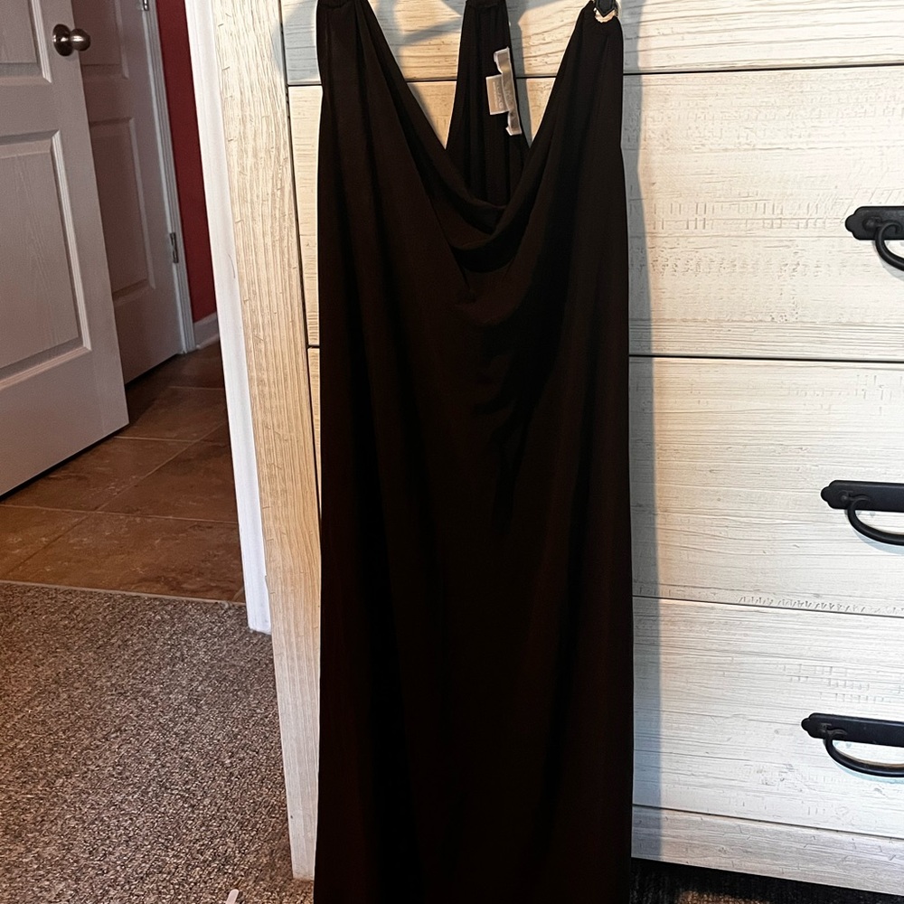 Michael Kors Collection Black Backless Dress